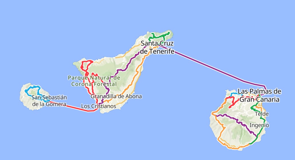 Öluff med cykel, Kanarieöarna 9-16 januari 2026